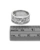 Diamond Floral Anniversary Band in White Gold